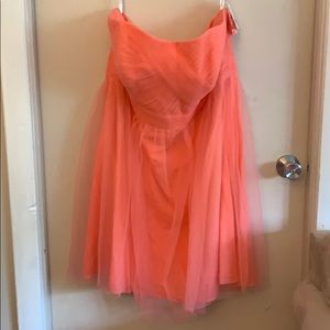 Short Strapless Tull Dress